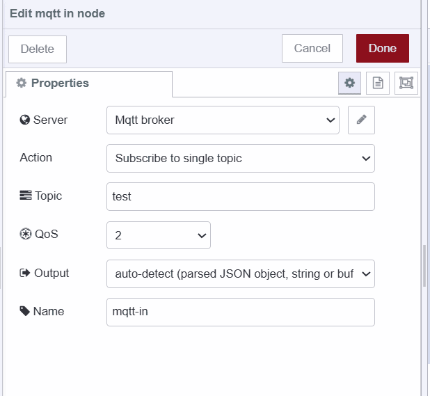 "Screenshot of the mqtt-in node configuration"