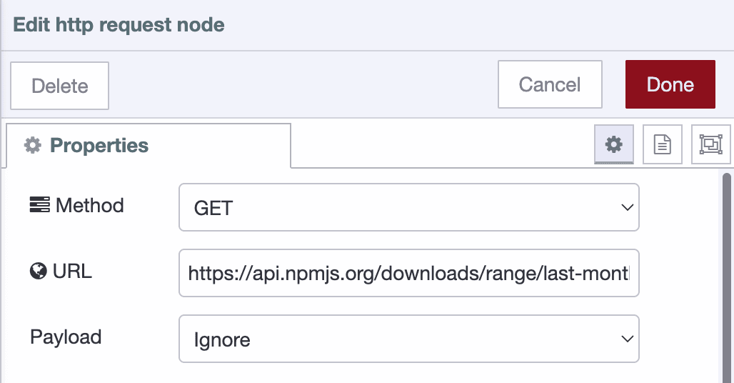 HTTP GET URL setting "HTTP GET URL setting"