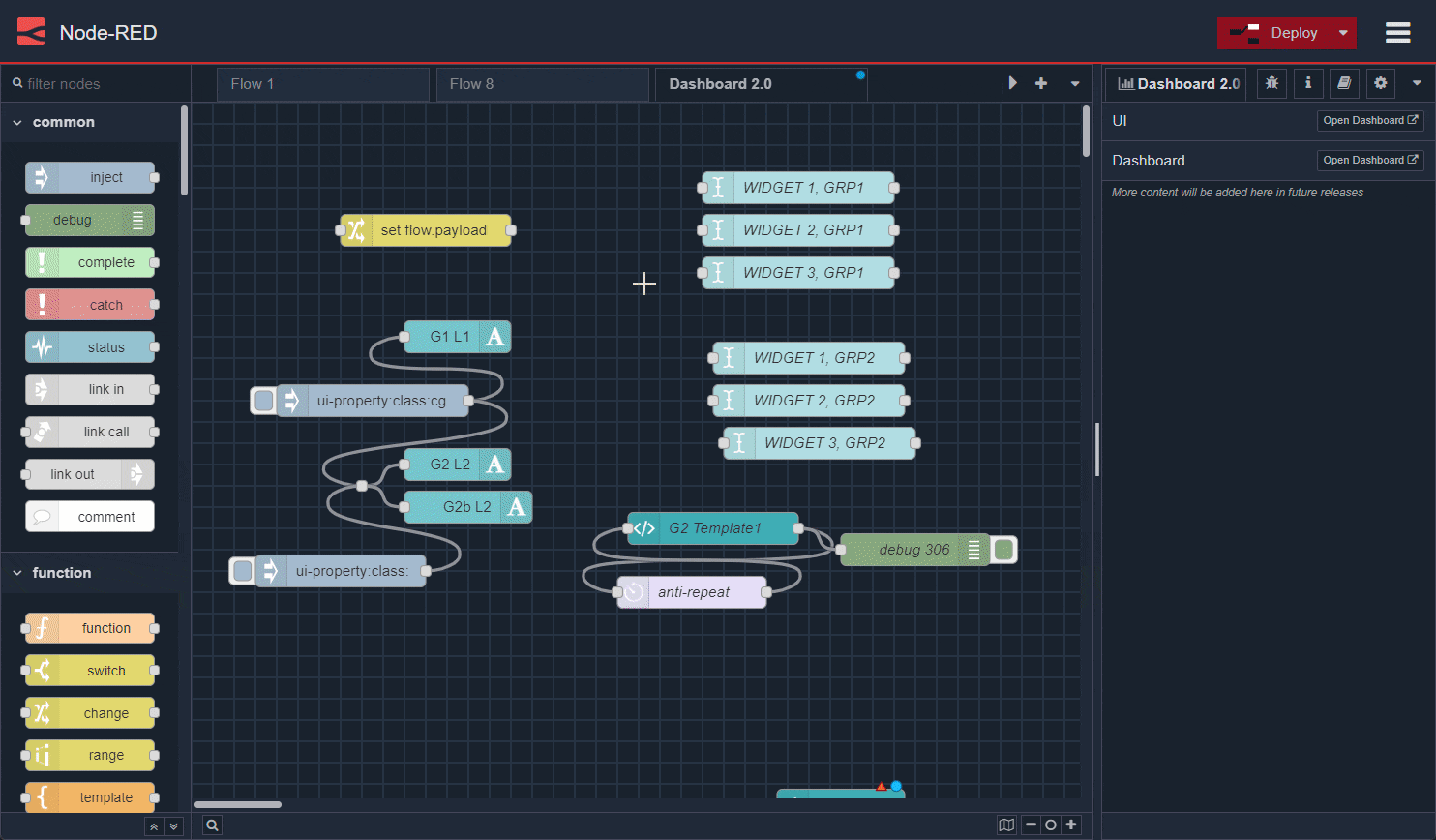 "List of nodes installed through the System Info dialog"